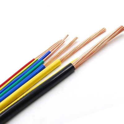 ZR-RV/BVR/BV/RV/BVV/RVV বৈদ্যুতিক পাওয়ার ক্যাবল নমনীয় বিল্ডিং 1.5mm বৈদ্যুতিক তার